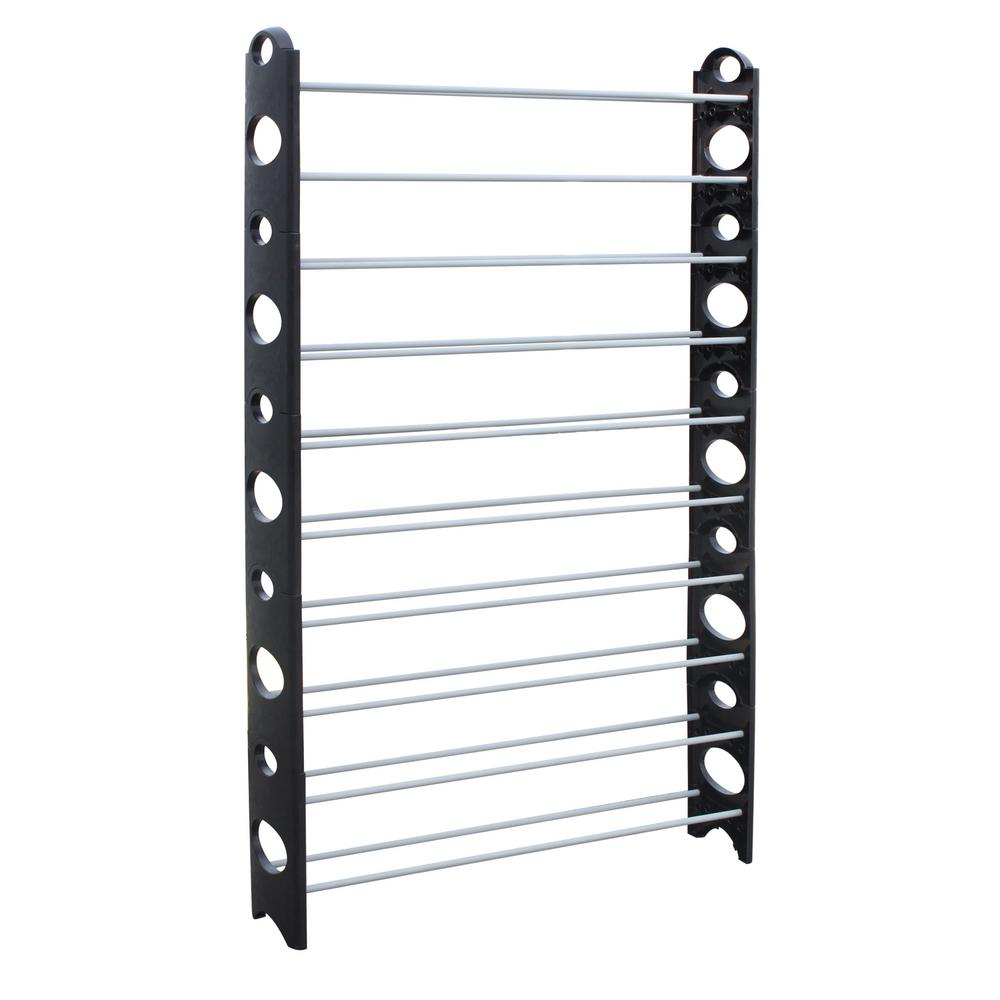 HOME basics (10Pair) 37 in. Shoe RackSR10745 The Home Depot