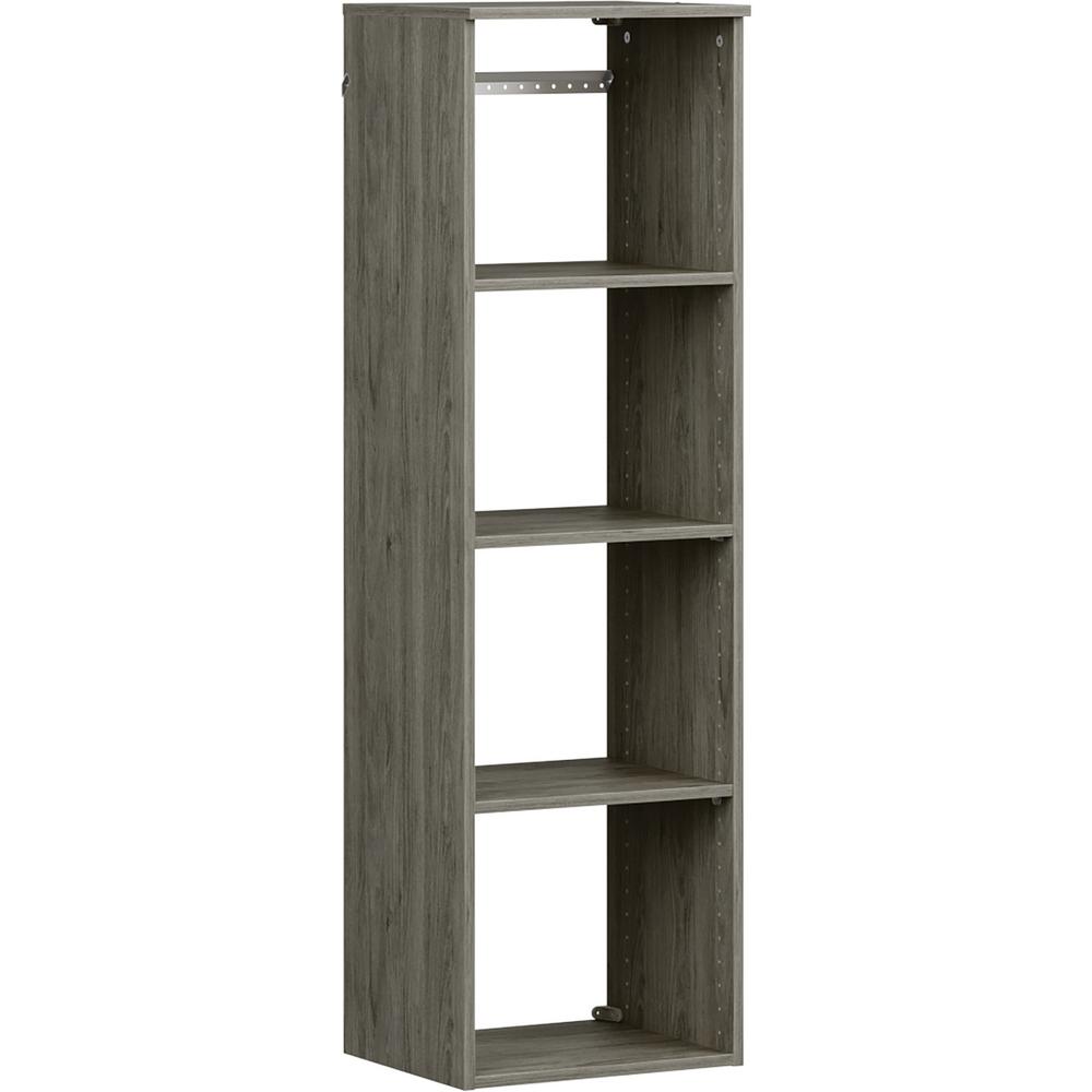 ClosetMaid Style+ 15 in. D x 17 in. W x 56 in. H Coastal Teak Melamine