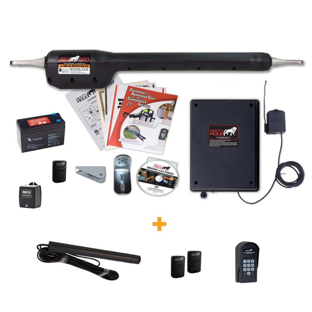 Gate Opener Sensor Enhanced Access Heavy Duty Single Swing AC/Solar