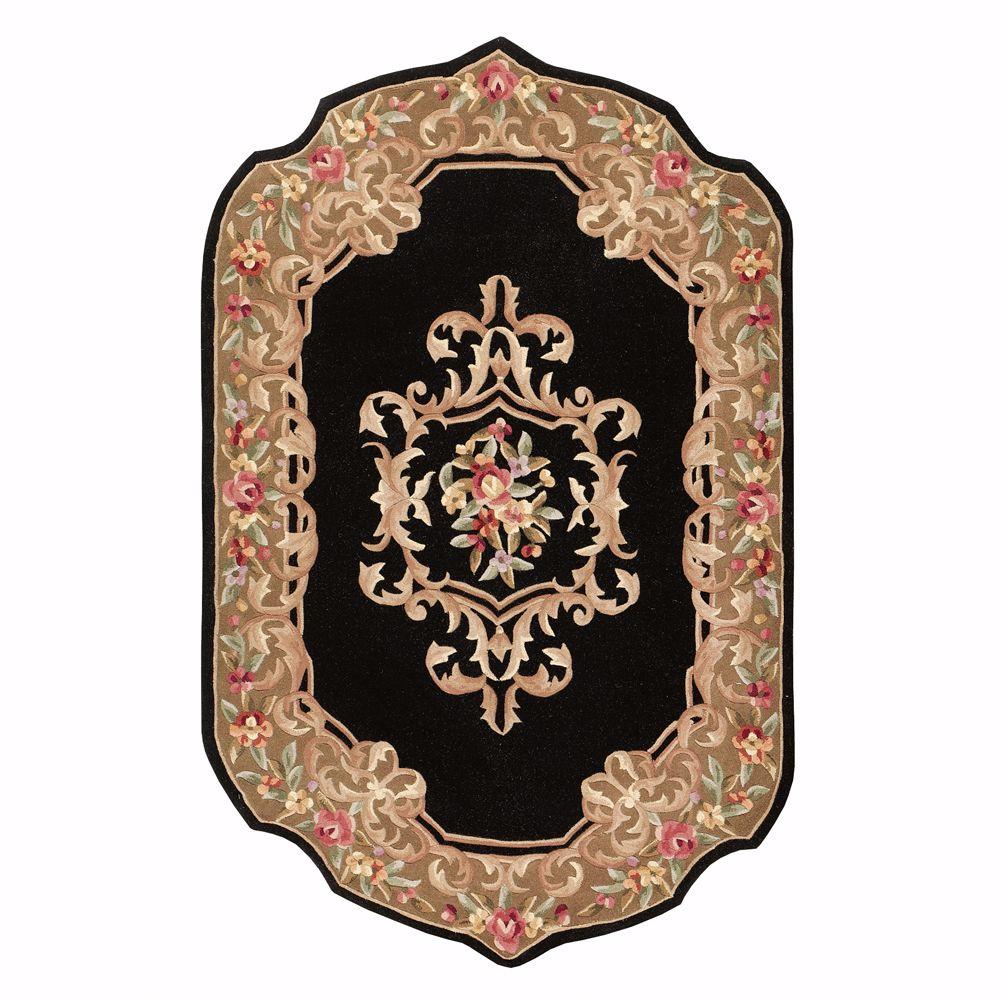 Home Decorators Collection Calais Black 5 ft. x 8 ft. Area RugCALAIS