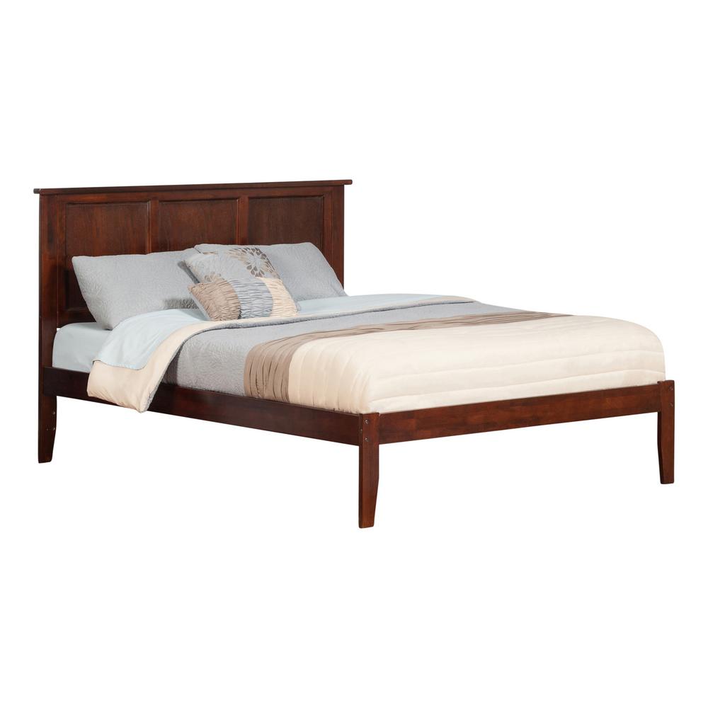 Atlantic Furniture Madison Walnut King Platform Bed With Open Foot Atlantic Furniture Madison Walnut King Platform Bed With Open Foot Board