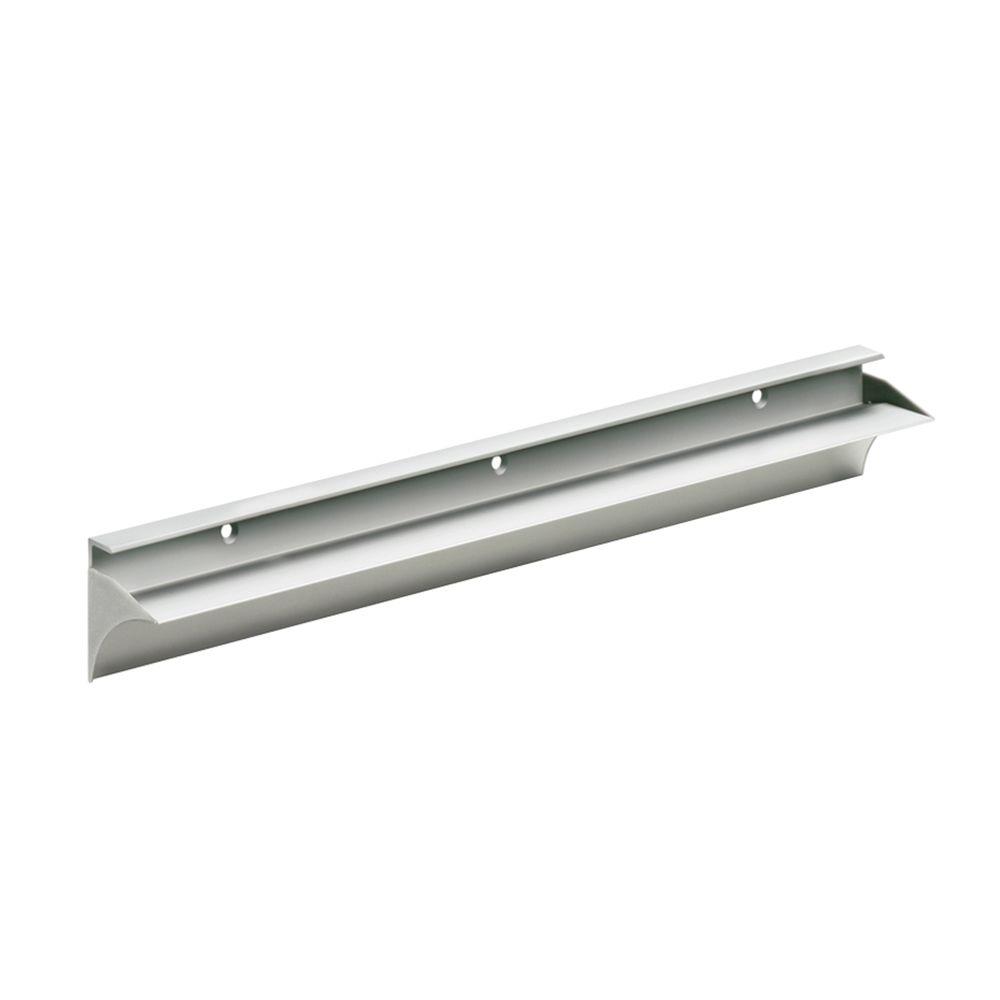 Dolle Rail 23-1/2 inch L Shelf Bracket Set in Silver by Dolle
