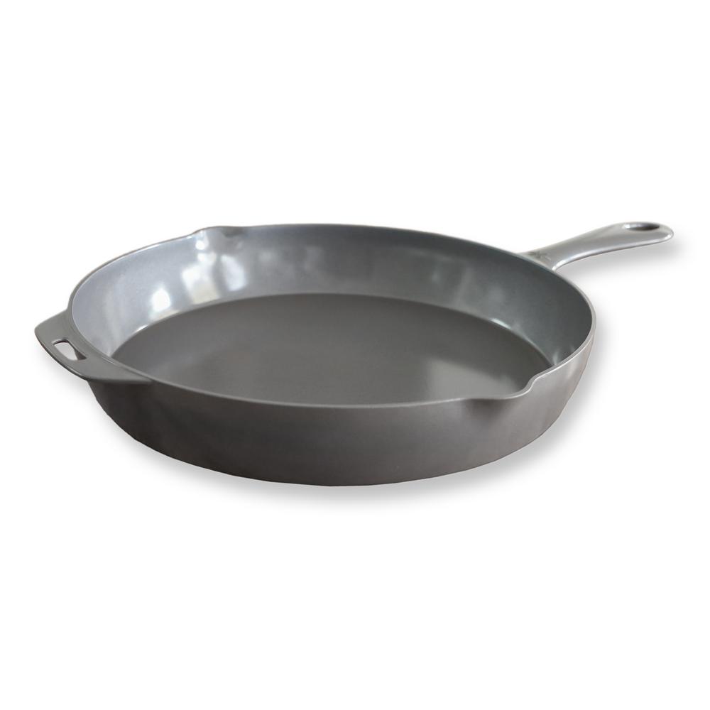 Little Griddle 12 inch Ceramic Nonstick Indoor/Outdoor Skillet in Charcoal Gray by Little Griddle