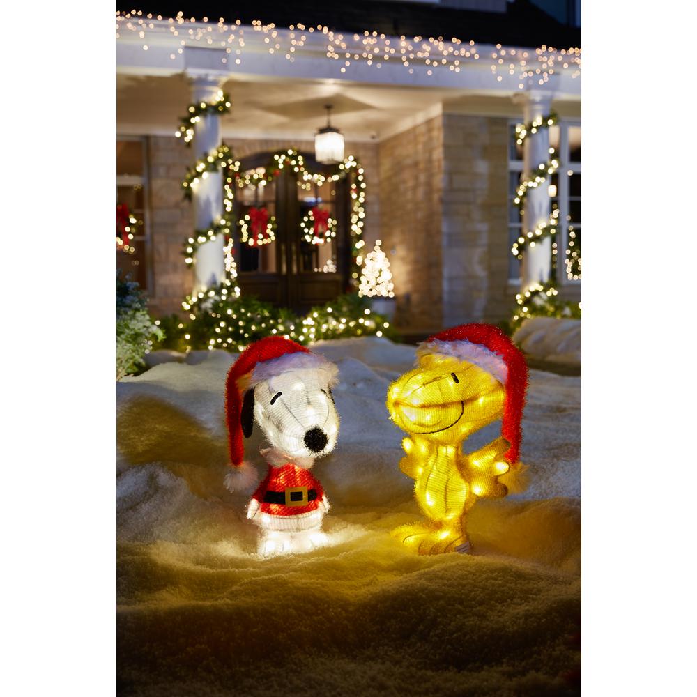 Christmas Yard Decor Peanuts Lighted Outdoor Decoration 4 Pc Set
