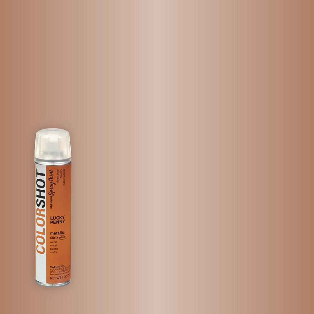 Colorshot 9 Oz Metallic Lucky Penny Copper General Purpose Aerosol Spray Paint