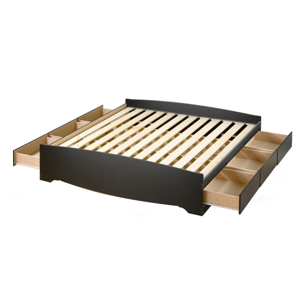 Prepac Sonoma King Wood Storage Bed Bbk 8400 K The Home Depot Prepac Sonoma King Wood Storage Bed