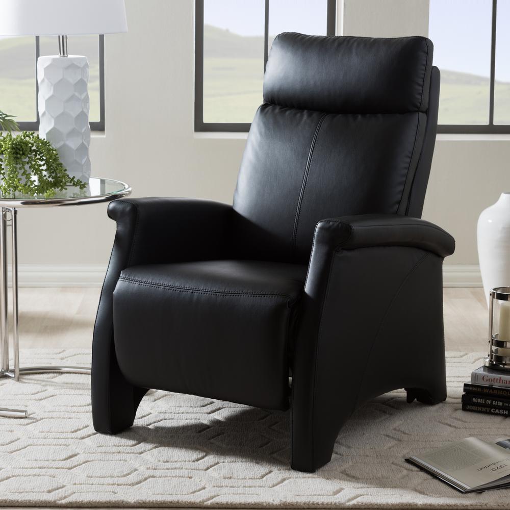 Flash Furniture Black Leather Rocker ReclinerMENDA343991BK The Home