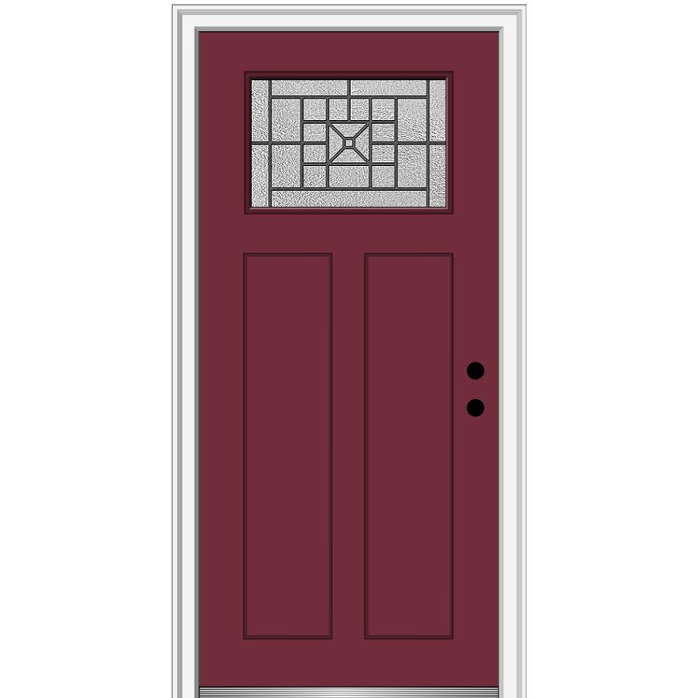 Mmi Door 36 In X 80 In Courtyard Left Hand 1 Lite Decorative