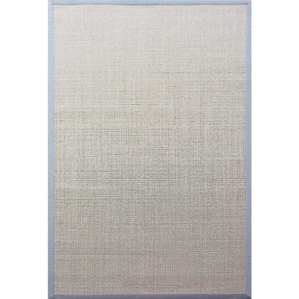 Garden Hose Sisal Area Rugs The Home Depot A1hc Sisal Tiger Eye Beige Sky Blue Border 5 Ft X 8