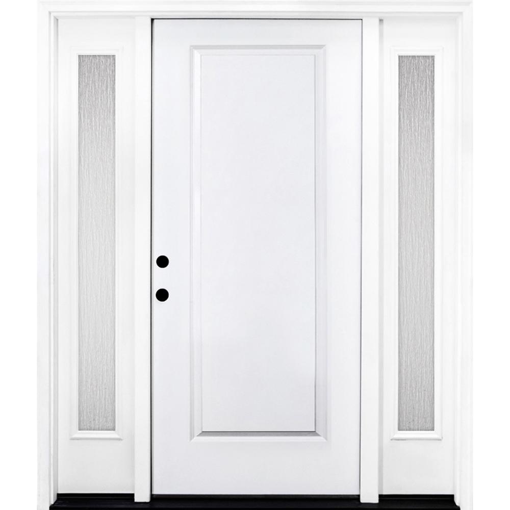 Steves &amp; Sons 64 in. x 80 in. Classic 1Panel RHIS Primed