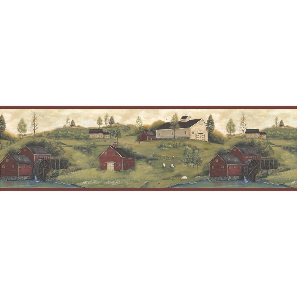 Chesapeake Leanne Nottingham Farms Wallpaper BorderCTR63181B The