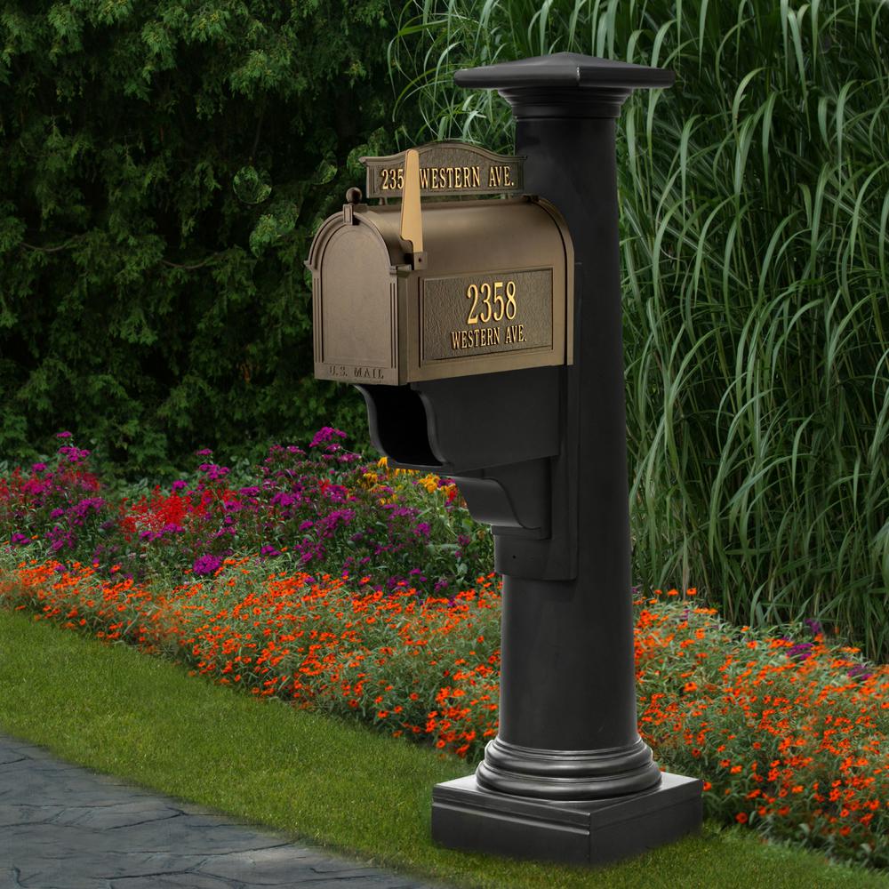 Fits Over 4x4 Black Mailbox Posts & Stands Mailboxes, Posts