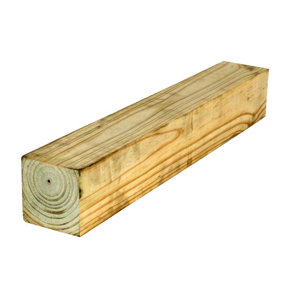 Unbranded 4 In X 4 In X 10 Ft 2 Pressure Treated Timber 4220254