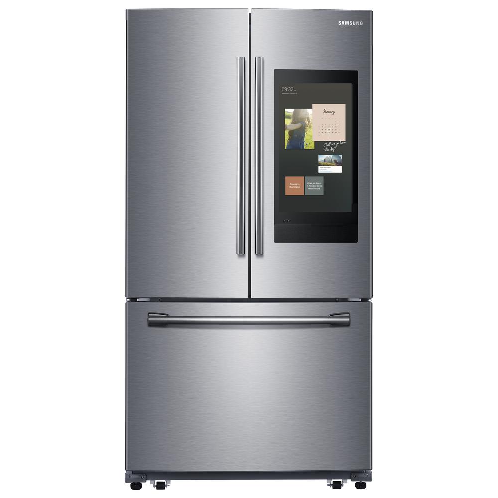 Samsung 27 cu. ft. French Door Refrigerator in Fingerprint Resistant ...