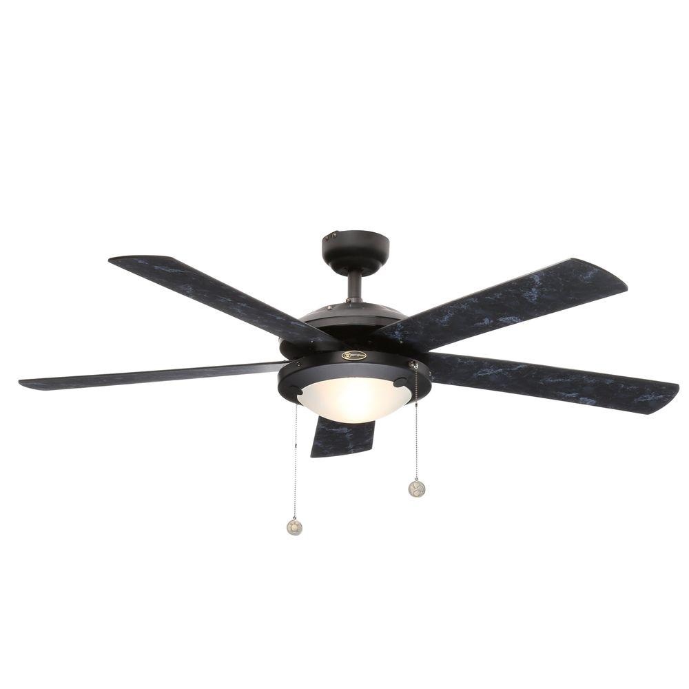 Westinghouse Comet 52 In Indoor Matte Black Finish Ceiling Fan