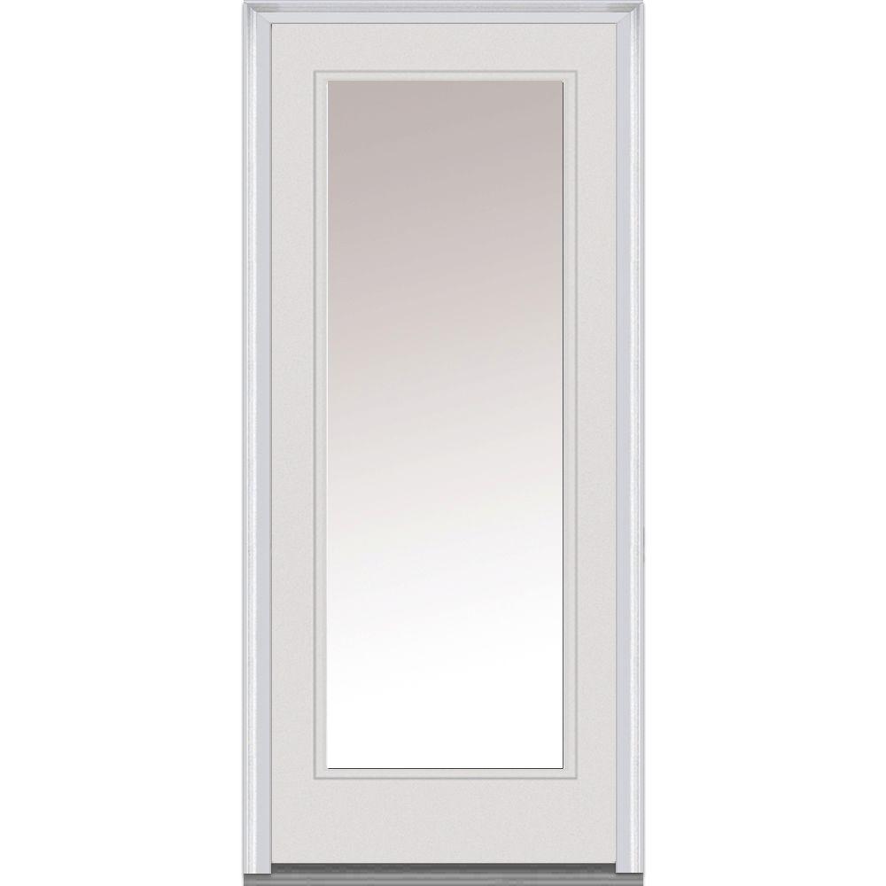 Mmi Door 34 In X 80 Right Hand Inswing Full Lite Clear Clic This Review Is From 30 In X 80 Right Hand Inswing Full Lite Clear Clic Primed Fibergl Smooth Prehung Front Door