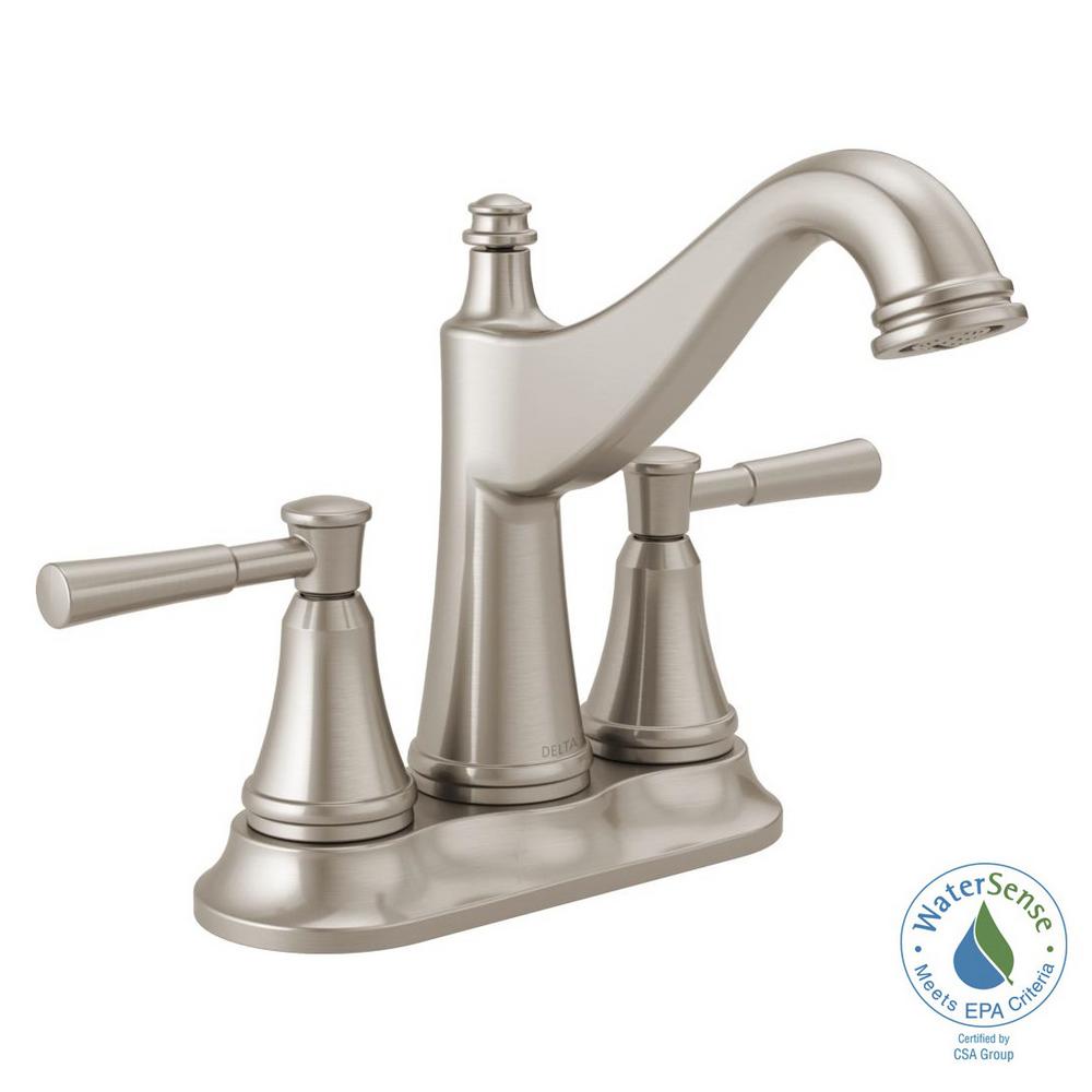 Delta Windemere 2 Handle Widespread Bathroom Faucet With Pop Up