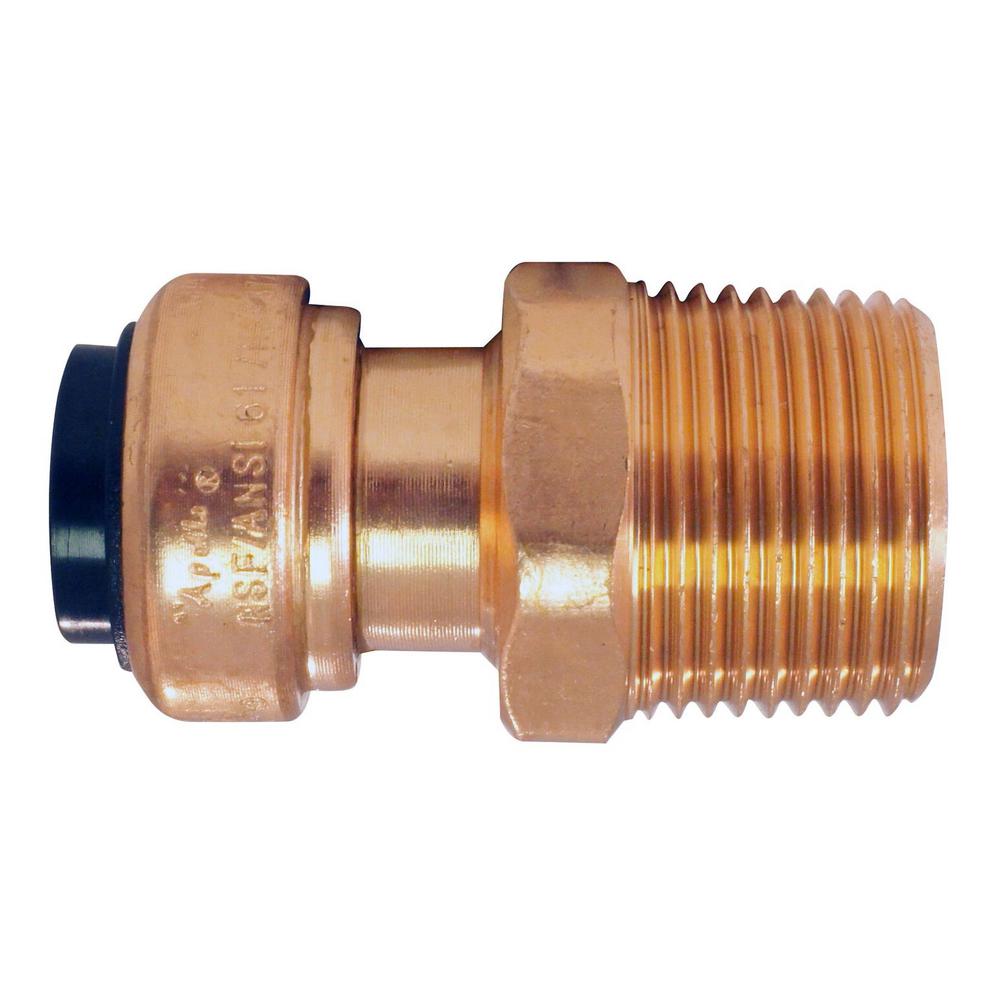 Tectite 1/2 in. Copper PushtoConnect x 3/4 in. MPT AdapterACPM1234