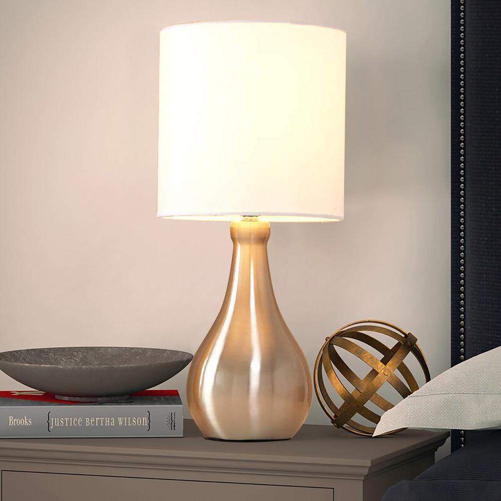 Casainc 14 4 In Chrome Bedside Desk Lamps For Bedroom Living