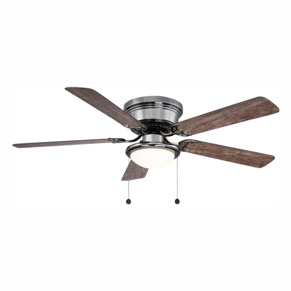 Rustic Nickel Flush Mount Ceiling Fans Lighting