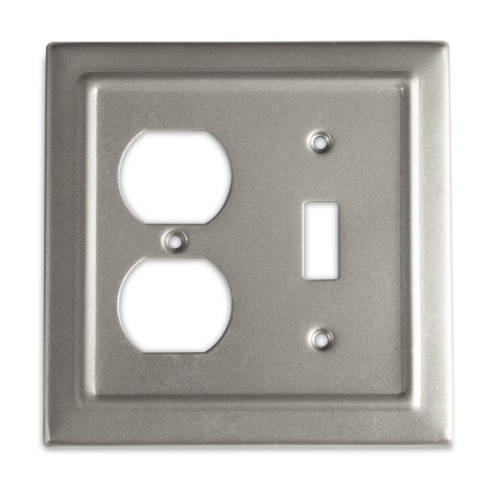 Monarch Abode Architectural Metal Single Switch Duplex Wall Plate