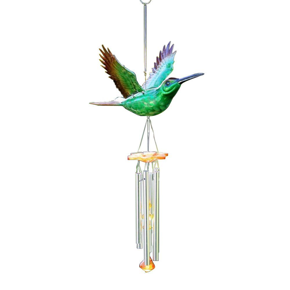 Exhart Large WindyWings Hummingbird Wind Chime40209 The Home Depot