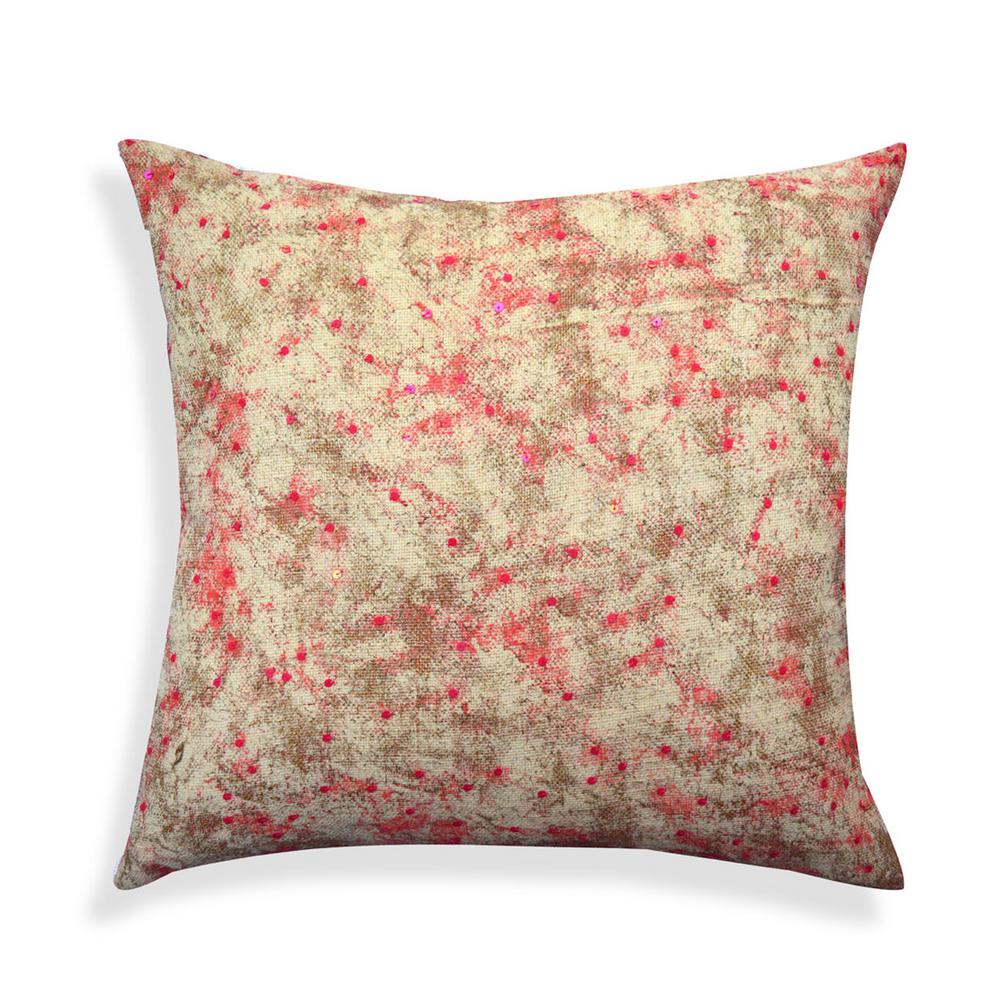 HandTextured Jute 20 in. Decorative Pillow A1BP036 The Home Depot