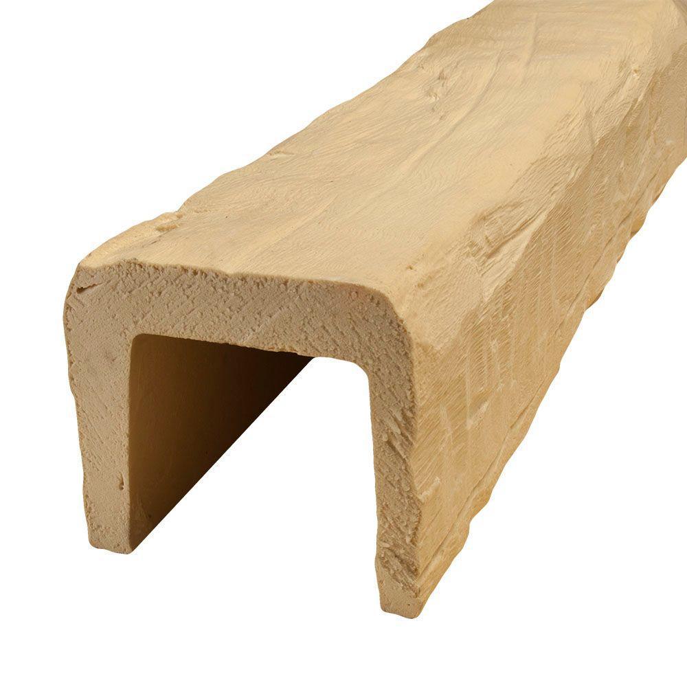 American Pro Decor 7-1/2 in. x 6-5/8 in. x 13 ft. Unfinished Hand Hewn Faux Wood Beam-5APD10005 ...