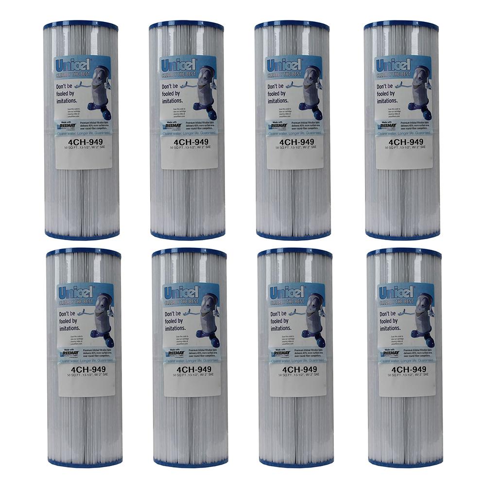 Unicel 4.94 in. Dia 50 sq. ft. Replacement Pool Filter Cartridge with V