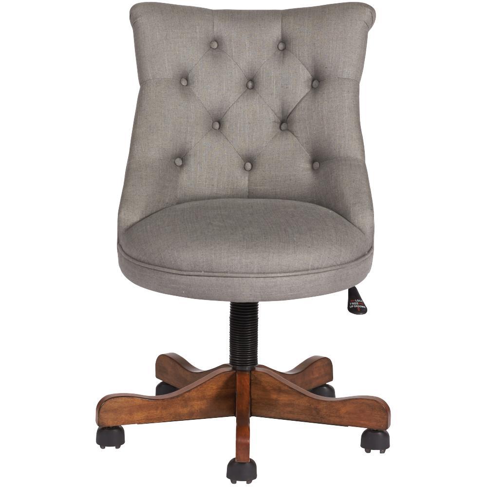 Clearance Office Chairs Home Furniture The Depot Rebecca Grey Linen Office Chair