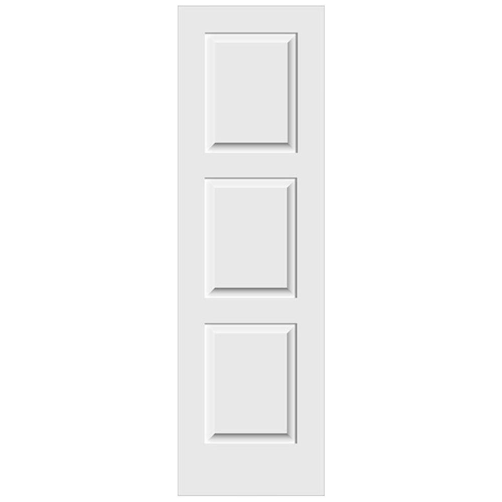 JELDWEN 24 in. x 80 in. Primed C3000 3Panel Solid Core Premium