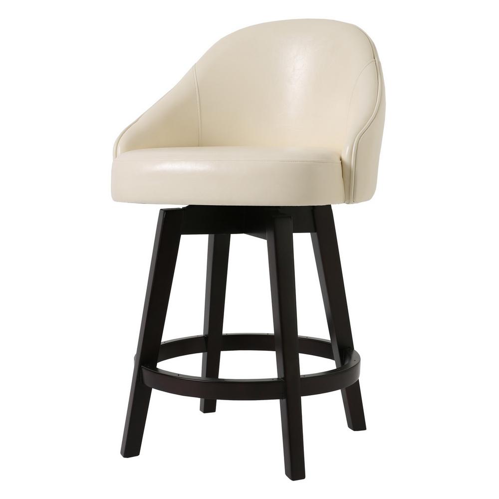 New Ridge Home Goods Mansfield Ivory Counter Height Swivel Stool