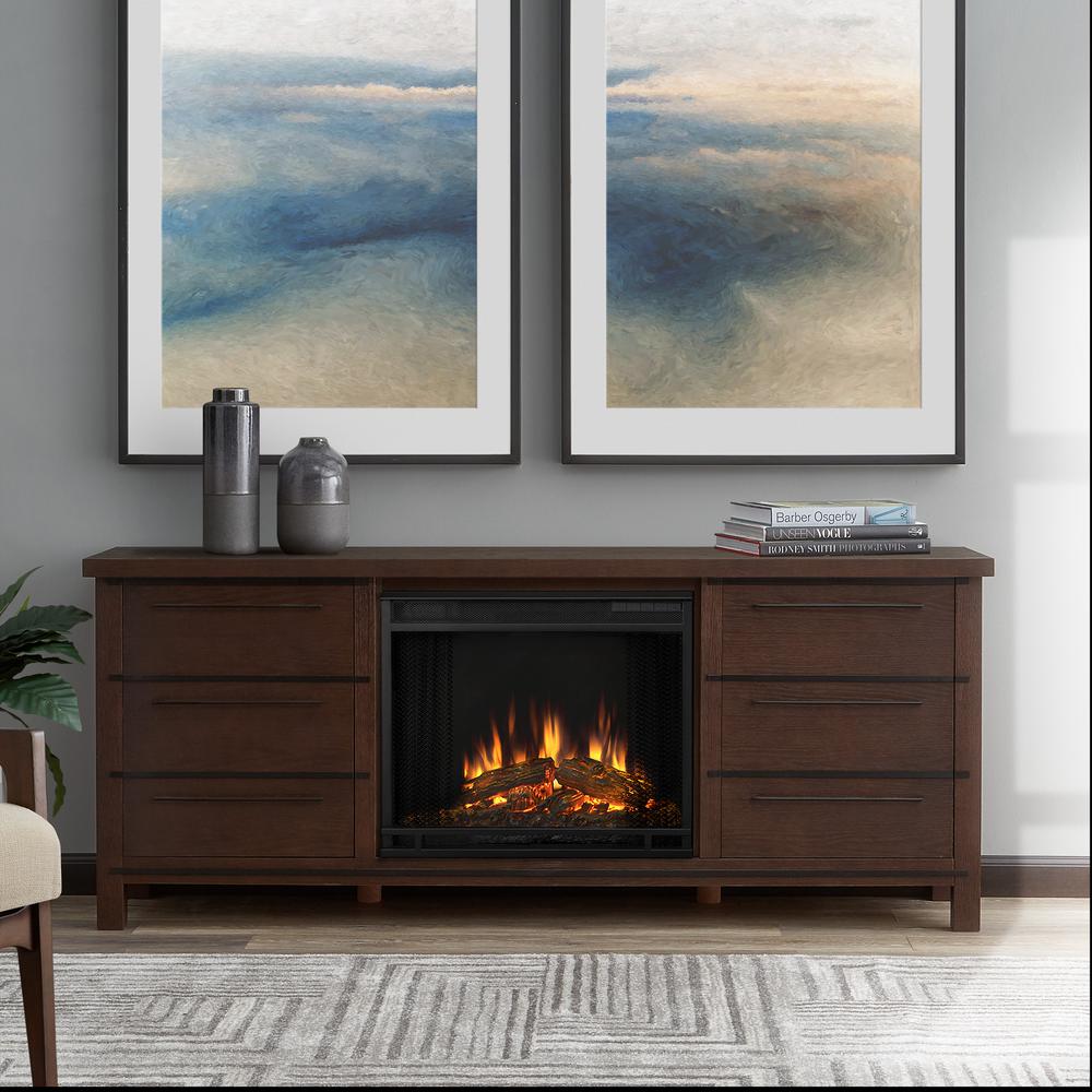 Berkeley 76 In Infrared Electric Fireplace Tv Stand | Electric Fireplace