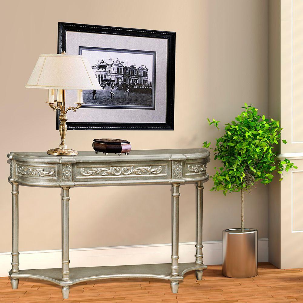 Pulaski Furniture Silver The Home Depot Silver Storage Console Table