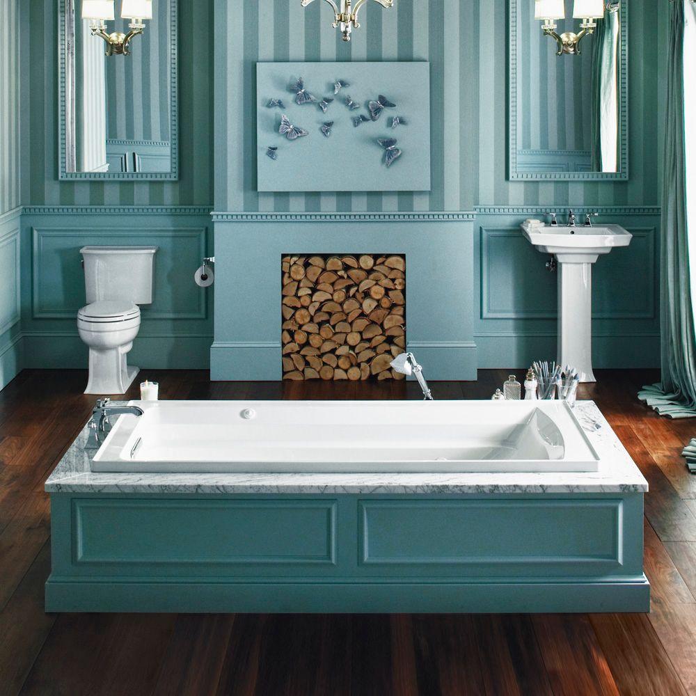 Kohler Archer 60 In X 32 Acrylic Drop Bathtub With Kohler Archer 60 In X 32 Acrylic