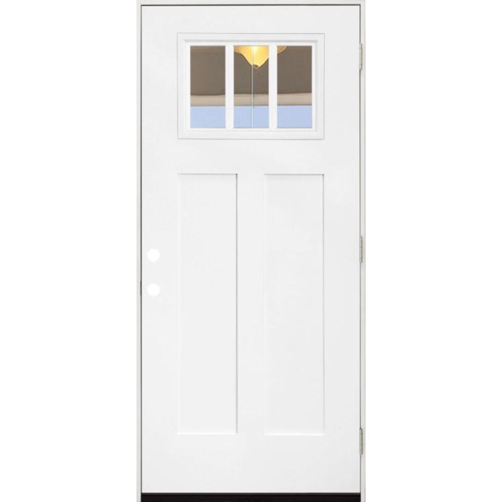 Steves &amp; Sons 32 in. x 80 in. Legacy 3 Lite Toplite Clear