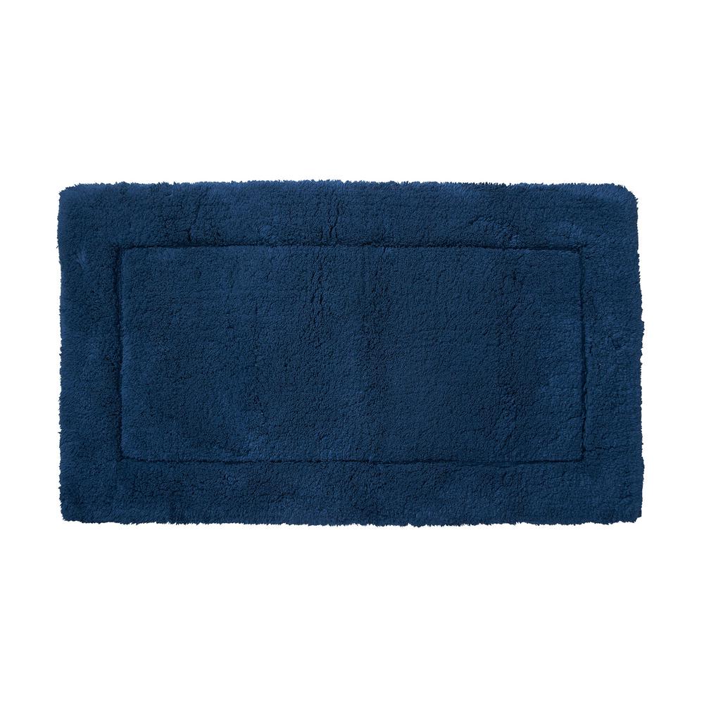 The Company Store Legends 72 in. x 30 in. Cotton Bath Rug in Midnight