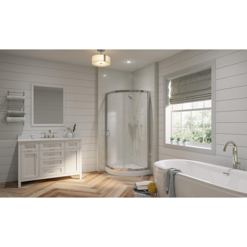OVE Decors Breeze 31 in. x 31 in. x 76 in. Shower Kit with Reversible
