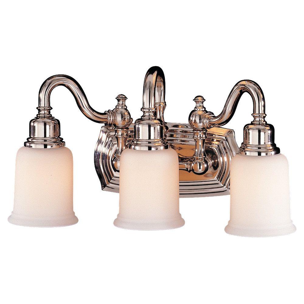Feiss Canterbury 3Light Polished Nickel Vanity LightVS8003PN The