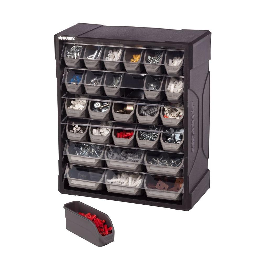 Husky 28 Drawer Small Parts Organizer 222169 The Home Depot