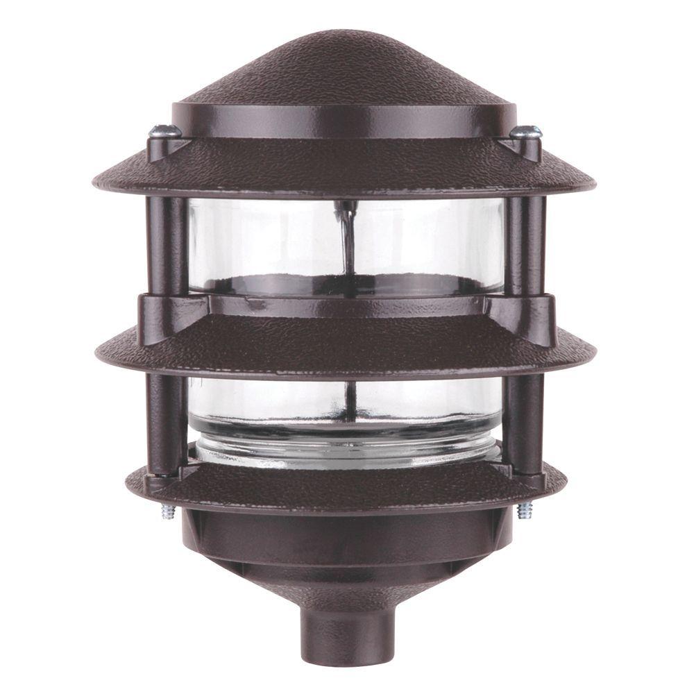 Red Dot 75 Watt Bronze 3 Tier Outdoor Weatherproof Landscape Path Light B330bre R The Home Depot Red Dot 75 Watt Bronze 3 Tier Outdoor