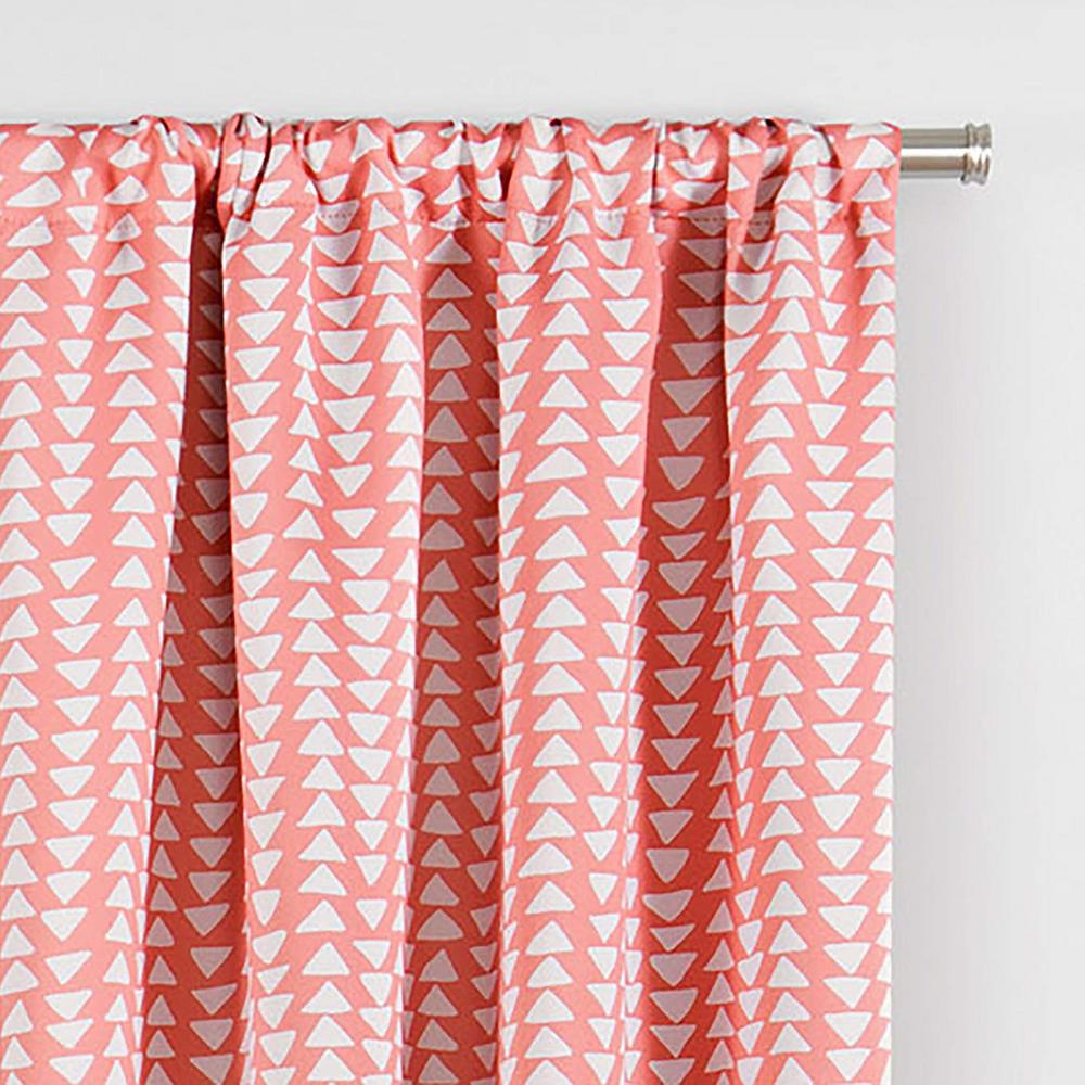 Eclipse Naya Blackout Window Curtain Panel In Coral 37 In W X