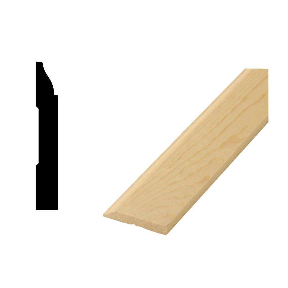 Floor Wood Stained Baseboard Moulding The Home Depot