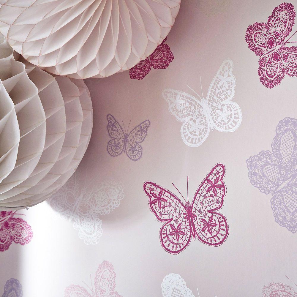 Graham Brown Erfly Pink Removable Wallpaper Sample 10011494 Graham Brown Erfly Pink Removable Wallpaper Sample