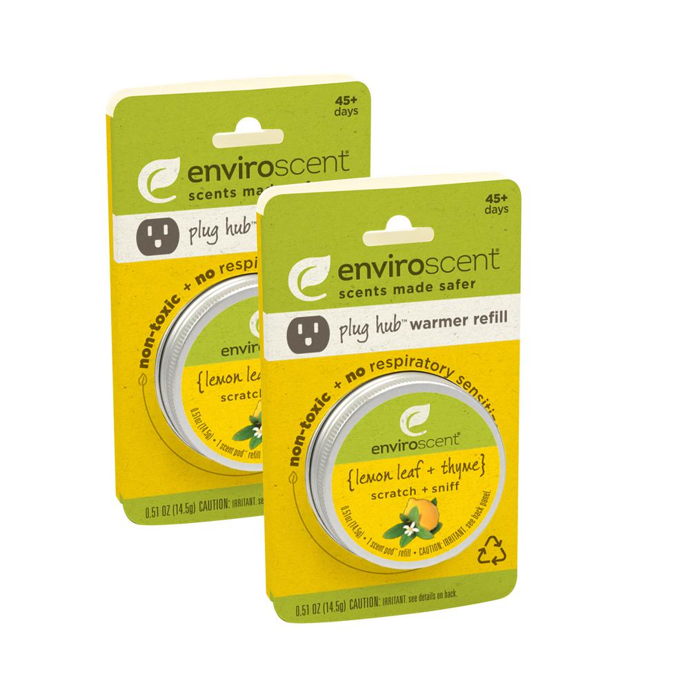 Enviroscent Lemon Leaf and Thyme Plug Hub and Scent Pod Kit PlugIn Air