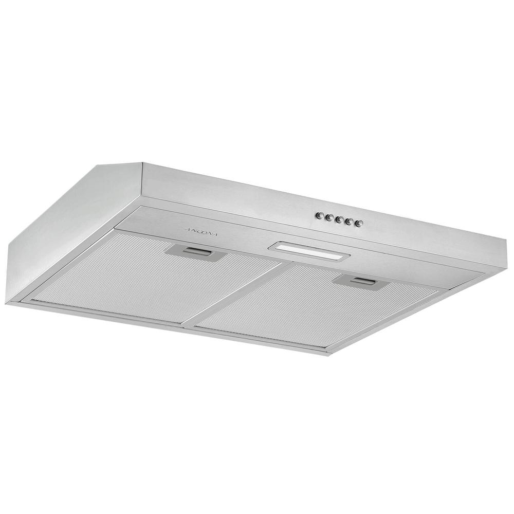 Ancona 24 in. Convertible Under-Cabinet Range Hood in Stainless Steel ...