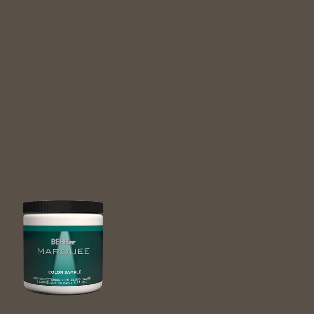 BEHR MARQUEE 8 oz. N3607 Potting Soil OneCoat Hide Interior/Exterior