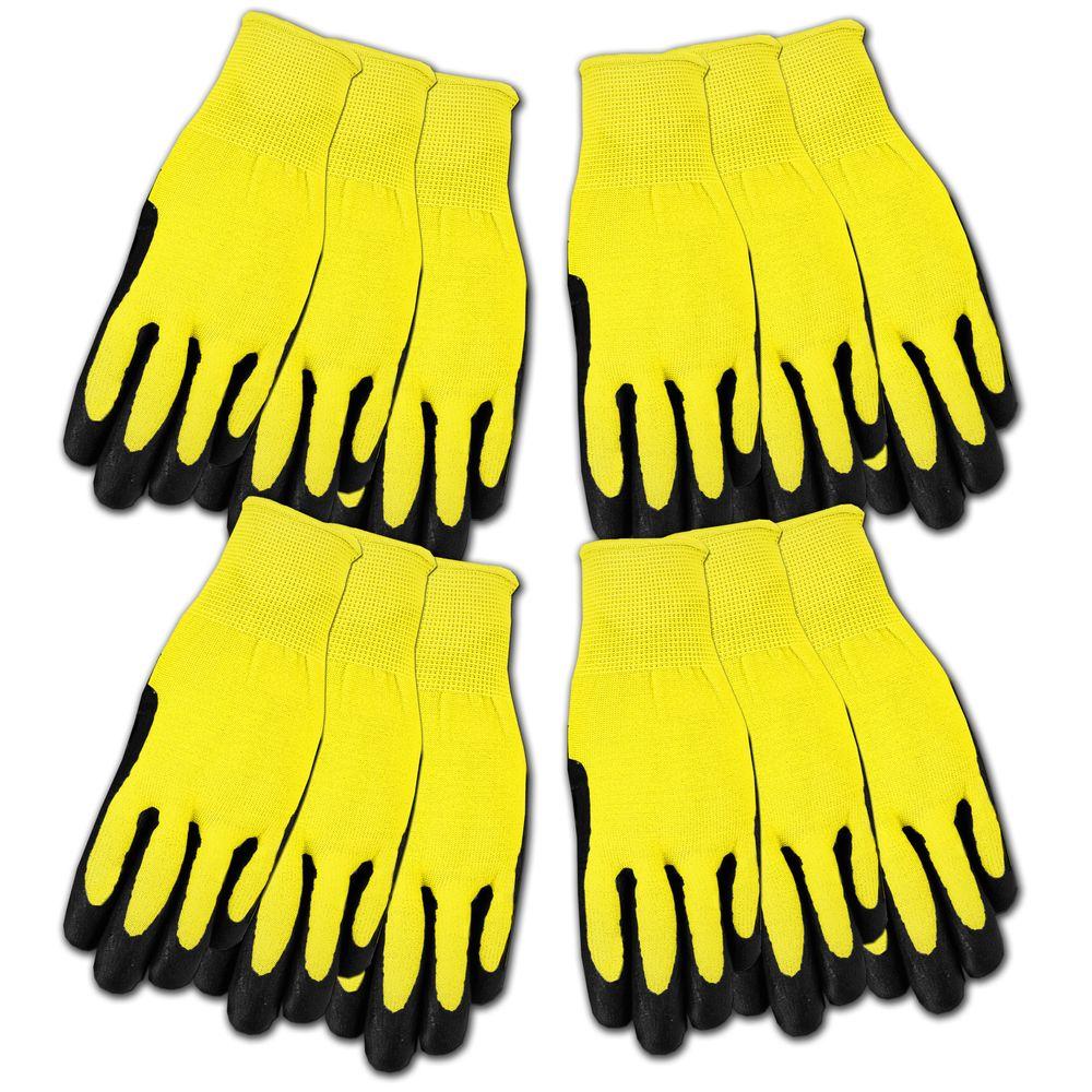 Midwest Quality Gloves Men's Nitrile Coated Poly Liner Gloves (12Pair
