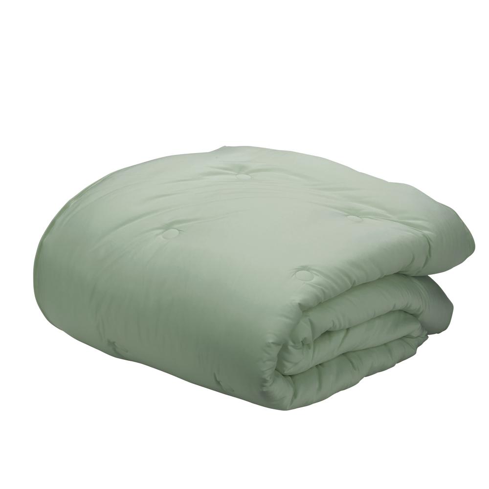 The Company Store Tarragon Solid Bamboo Cotton Sateen Tufted Twin