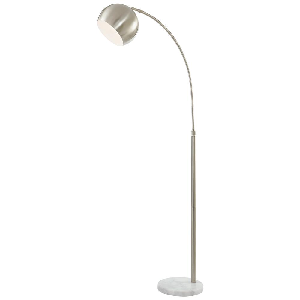 Dsi Lighting 70 In Brushed Steel Arc Floor Lamp Ds18615 The
